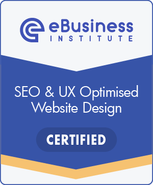 SEO UX Certification Badge eBusiness Institute